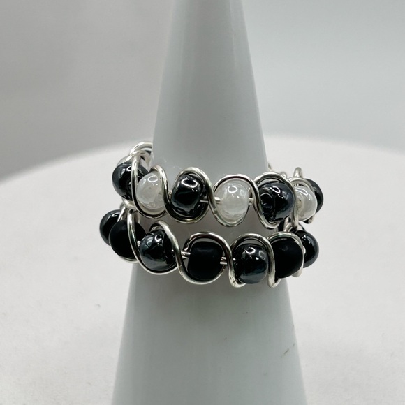 Stackable beaded rings. - Picture 3 of 12